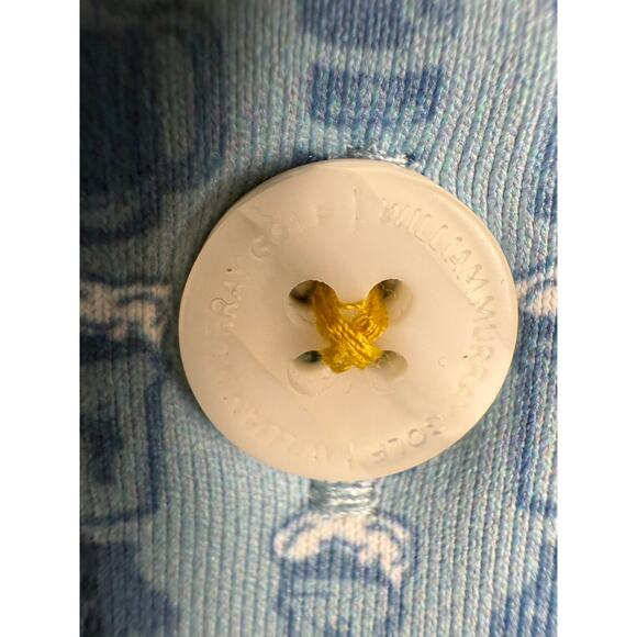 William Murray Performance Golf Polo‎ Shirt Activewear Beer Powder Blue Medium - Picture 4 of 10